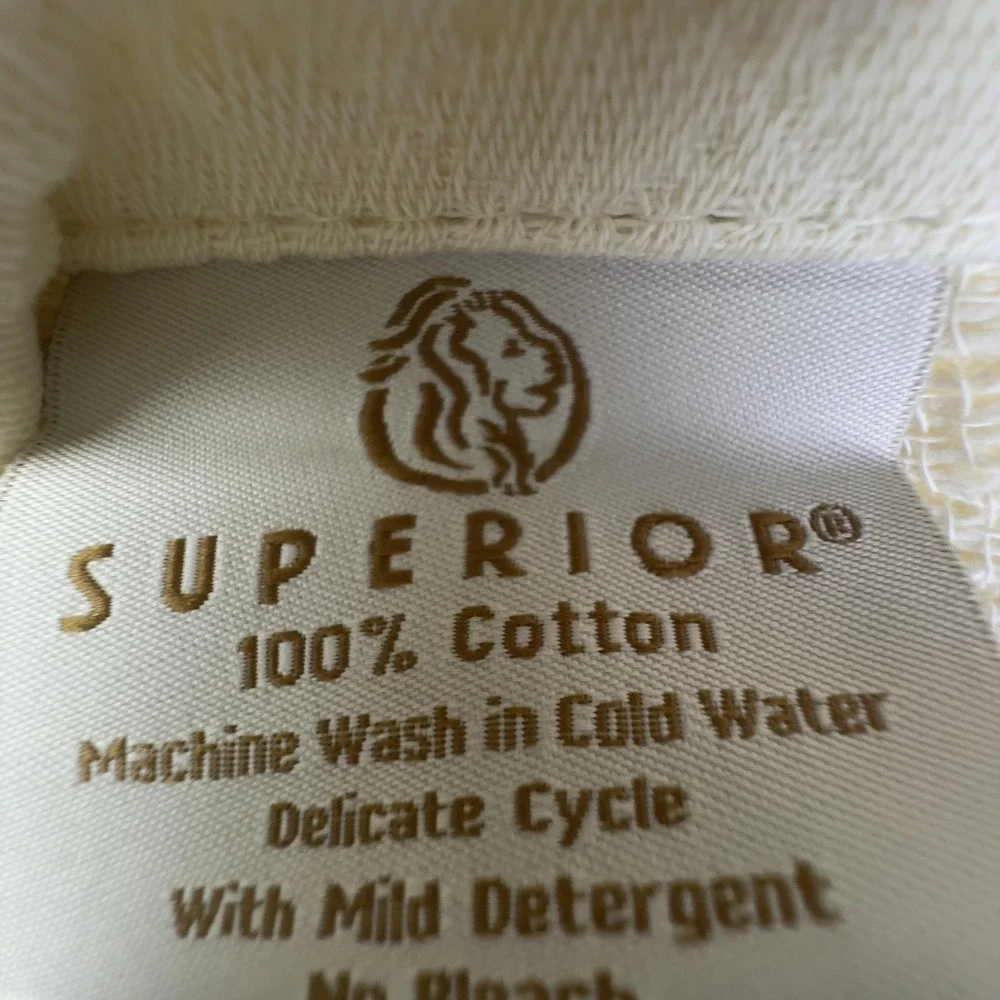 Superior Pillow Shams Standard Set Of‎ 2 Beige Waffle 100% Cotton Cover Bedding